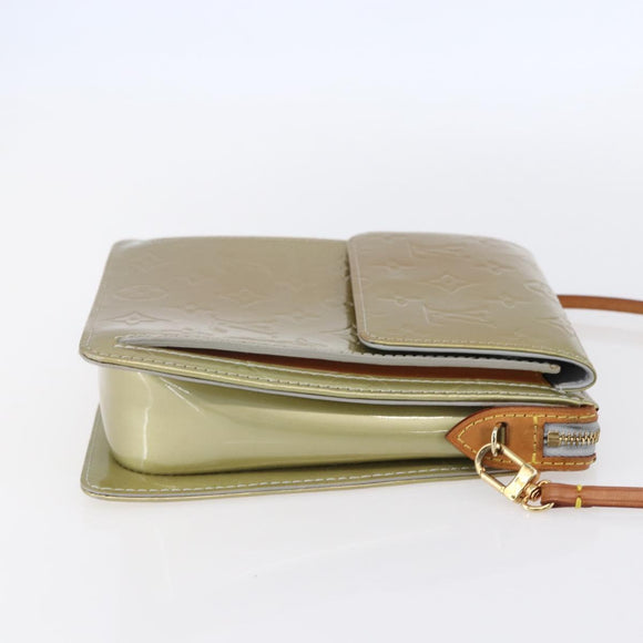 LOUIS VUITTON Monogram Vernis Motto Accessory Pouch Gris M91030 LV Auth ep12143