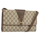 GUCCI GG Supreme Shoulder Bag PVC Beige Gold 904 02 050 Auth ep12144-1