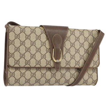 GUCCI GG Supreme Shoulder Bag PVC Beige Gold 904 02 050 Auth ep12144