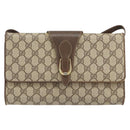 GUCCI GG Supreme Shoulder Bag PVC Beige Gold 904 02 050 Auth ep12144-2