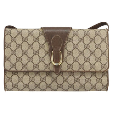 GUCCI GG Supreme Shoulder Bag PVC Beige Gold 904 02 050 Auth ep12144 - 0