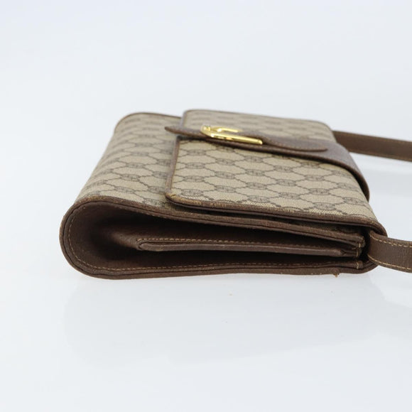 GUCCI GG Supreme Shoulder Bag PVC Beige Gold 904 02 050 Auth ep12144