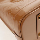 LOUIS VUITTON Monogram Vernis Alma PM Hand Bag Beige Poodle M91751 Auth ep12145A-16