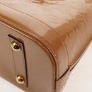 LOUIS VUITTON Monogram Vernis Alma PM Hand Bag Beige Poodle M91751 Auth ep12145A-17
