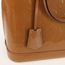 LOUIS VUITTON Monogram Vernis Alma PM Hand Bag Beige Poodle M91751 Auth ep12145A-18