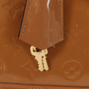 LOUIS VUITTON Monogram Vernis Alma PM Hand Bag Beige Poodle M91751 Auth ep12145A-9