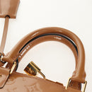 LOUIS VUITTON Monogram Vernis Alma PM Hand Bag Beige Poodle M91751 Auth ep12145A-8