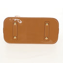 LOUIS VUITTON Monogram Vernis Alma PM Hand Bag Beige Poodle M91751 Auth ep12145A-5