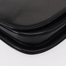 GUCCI Shoulder Bag Leather Black Gold Auth ep12147-8