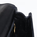 GUCCI Shoulder Bag Leather Black Gold Auth ep12147-20