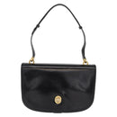 GUCCI Shoulder Bag Leather Black Gold Auth ep12147-13
