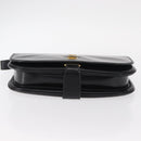 GUCCI Shoulder Bag Leather Black Gold Auth ep12147-5