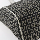 FENDI Zucchino Canvas Tote Bag Black Auth ep12149-16