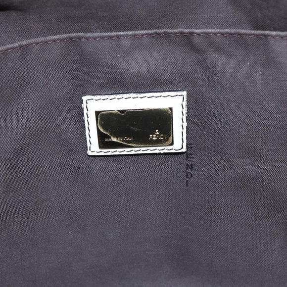 FENDI Zucchino Canvas Tote Bag Black Auth ep12149