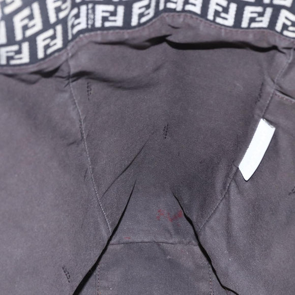 FENDI Zucchino Canvas Tote Bag Black Auth ep12149