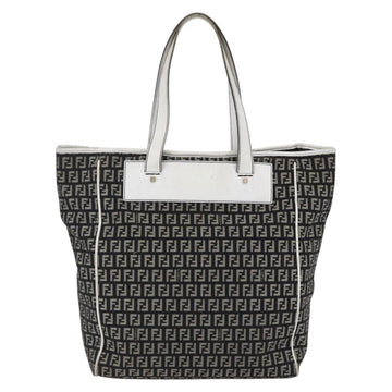 FENDI Zucchino Canvas Tote Bag Black Auth ep12149 - 0