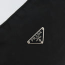 PRADA Hand Bag Nylon Black Silver Auth ep12152-17