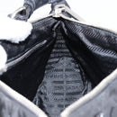 PRADA Hand Bag Nylon Black Silver Auth ep12152-19