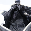 PRADA Hand Bag Nylon Black Silver Auth ep12152-20