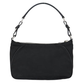 PRADA Hand Bag Nylon Black Silver Auth ep12152 - 0