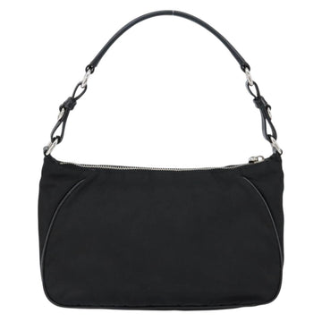 PRADA Hand Bag Nylon Black Silver Auth ep12152 - 0