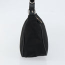 PRADA Hand Bag Nylon Black Silver Auth ep12152-4