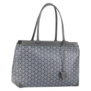 GOYARD Herringbone Belcious PM Tote Bag PVC Leather Gray Auth ep12155-1
