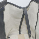 GOYARD Herringbone Belcious PM Tote Bag PVC Leather Gray Auth ep12155-18