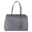 GOYARD Herringbone Belcious PM Tote Bag PVC Leather Gray Auth ep12155-2