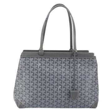 GOYARD Herringbone Belcious PM Tote Bag PVC Leather Gray Auth ep12155 - 0