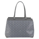 GOYARD Herringbone Belcious PM Tote Bag PVC Leather Gray Auth ep12155-3