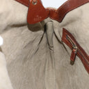 GUCCI Bamboo Hand Bag Canvas Beige 109129 Auth ep12156-18