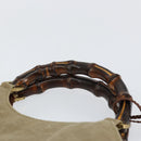 GUCCI Bamboo Hand Bag Canvas Beige 109129 Auth ep12156-8