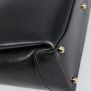 GUCCI Hand Bag Leather Black Gold 000 1448 1269 Auth ep12157-13