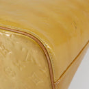 LOUIS VUITTON Monogram Vernis Houston Hand Bag Beige M91004 LV Auth ep12158-16