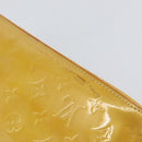 LOUIS VUITTON Monogram Vernis Houston Hand Bag Beige M91004 LV Auth ep12158-9