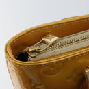 LOUIS VUITTON Monogram Vernis Houston Hand Bag Beige M91004 LV Auth ep12158-19