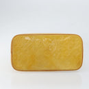 LOUIS VUITTON Monogram Vernis Houston Hand Bag Beige M91004 LV Auth ep12158-5