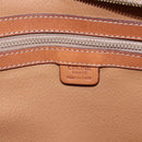 CELINE Macadam Canvas Tote Bag PVC Leather Brown Gold Auth ep12161-16