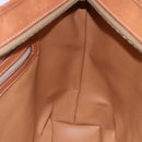 CELINE Macadam Canvas Tote Bag PVC Leather Brown Gold Auth ep12161-19