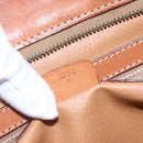 CELINE Macadam Canvas Tote Bag PVC Leather Brown Gold Auth ep12161-23