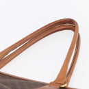 CELINE Macadam Canvas Tote Bag PVC Leather Brown Gold Auth ep12161-8