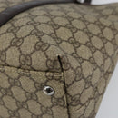 GUCCI GG Supreme Tote Bag PVC Beige Silver 114595 Auth ep12164-9