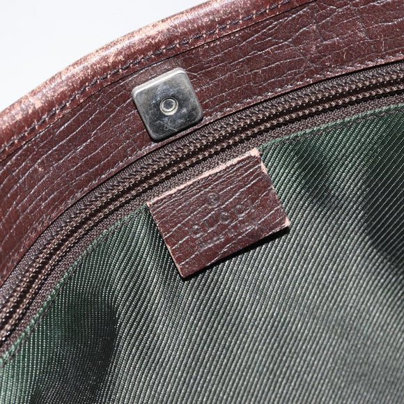 GUCCI GG Supreme Tote Bag PVC Beige Silver 114595 Auth ep12164