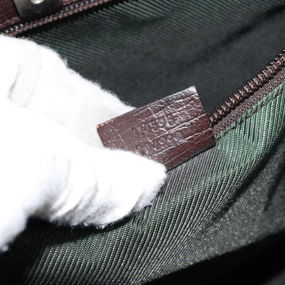 GUCCI GG Supreme Tote Bag PVC Beige Silver 114595 Auth ep12164