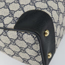 GUCCI GG Supreme Sherry Line Hand Bag PVC Navy Red 378 002 4466 Auth ep12166-14