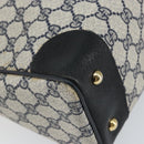 GUCCI GG Supreme Sherry Line Hand Bag PVC Navy Red 378 002 4466 Auth ep12166-16