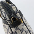 GUCCI GG Supreme Sherry Line Hand Bag PVC Navy Red 378 002 4466 Auth ep12166-18