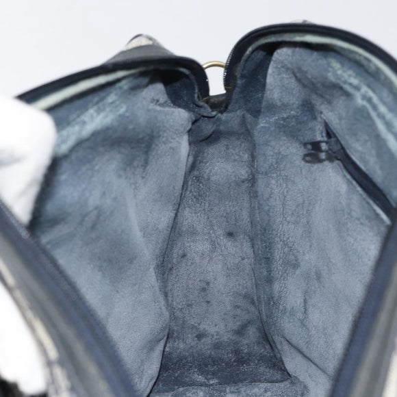 GUCCI GG Supreme Sherry Line Hand Bag PVC Navy Red 378 002 4466 Auth ep12166