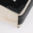 BALENCIAGA Navy Cabas XS Hand Bag Leather 2way White Silver 390346 Auth ep12167-12